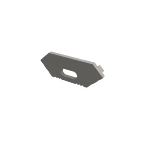 szara zaślepka z otworem GLC1 endcap grey with hole