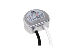 MW Power komponent, IP67 round metal case, 24V/0.83A