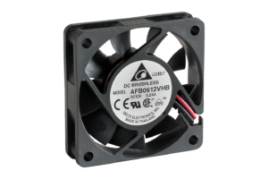 DELTA Wentylator osiowy 60x60x15mm, 12Vdc, 5000RPM, 32,97m3/h, 37dBA, łożysko kulkowe w opakowaniu 94x94x30mm