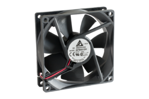 DELTA Wentylator osiowy 92x92x25,4mm, 12Vdc, 2850RPM, 74,35m3/h, 30dBA, łożysko kulkowe w opakowaniu 94x94x30mm