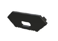 czarna zaślepka z otworem GLC1 endcap black with hole