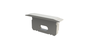 biała zaślepka z otworem GLG2 endcap white with hole