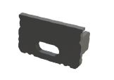 czarna zaślepka z otworem GLS2 endcap black with hole