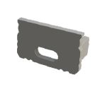 szara zaślepka z otworem GLS2 endcap grey with hole