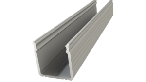 Nawierzchniowy profil ALU anoda srebrny 16x16mm 1000mm SURFACE anoda silver