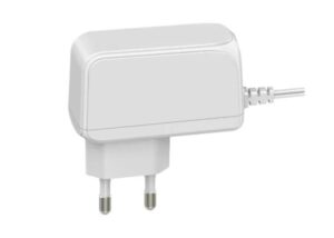 Zasilacz wtyczkowy 5V/2A/10W, biały, adapter wertykalny, gniazdo AC:CEE7/16. wtyk DC:micro USB
