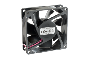 DELTA Wentylator osiowy 80x80x25,4mm, 12Vdc, 3250RPM, 71,92m3/h, 35,5dBA, łożysko Superlo w opakowaniu 94x94x30mm