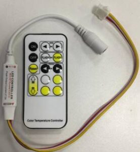 Sterownik WWCW 12/24V 48W-12V/96W-24V, na fale radiowe z pilotem 15 przycisków