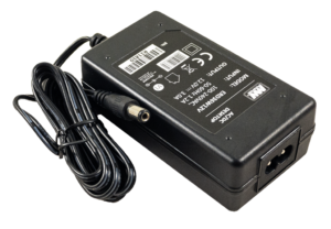 MW POWER:12V/3A/36W, desktop, gniazdo AC: IEC C8, wtyk DC: 2.1/5.5 (+) prosty, bez przewodu AC