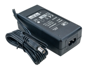 MW POWER:12V/5A/60W, desktop, gniazdo AC: IEC C8, wtyk DC: 2.1/5.5 (+) prosty, bez przewodu AC