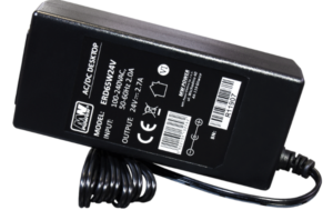 MW POWER:24V/2.7A/60W, desktop, gniazdo AC: IEC C14, wtyk DC: 2.1/5.5 (+) prosty, bez przewodu AC