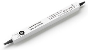 POS LED Driver 12V/11A CV, IP66 slim plastic case