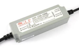 GLP LED Driver Constant Current 25W 1050mA/15~24VDC , IP67,  dimming 3in1