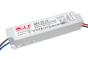 GLP power supply GPV series 12V/3A, CV, IP67 plastic