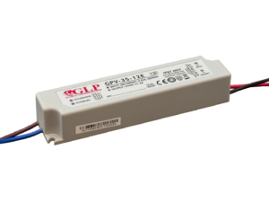 GLP power supply GPV series 12V/3A, CV, non PFC, IP67 plastic case, EU input range