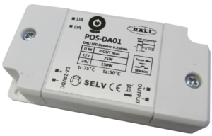 konwerter DALI to PWM, push dimming, 12-24VDC, 150W, 0.1-100%