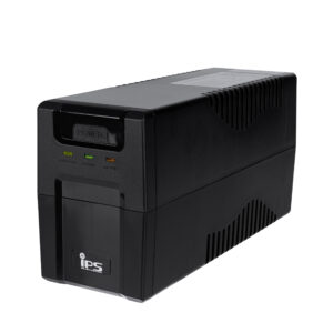 UPS tower mod sinusoida 230Vac 600VA/360W plastikowa obudowa z aku 1x 12V/7Ah 2x schuko Line-interactive