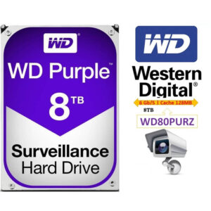 Dysk twardy marki WESTER DIGITAL seria PURPLE dedykowany do monitoringu SATA III
