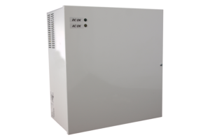 Zasilacz buforowy w szafce naściennej DELTA 24V/1A, Ibat=0.2A, miejsce na Aku 2x12V/7Ah