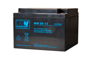 akumulator AGM12V/26Ah, 166*175*125 (M5)