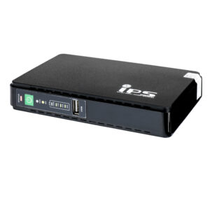 DC UPS moc 15W wyjcia 5V/3A, 9V/1,33A, 12V/1,25A (4x 3,6V/2600mAh)