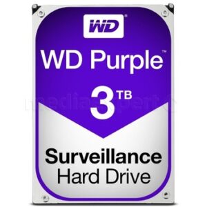 Dysk twardy marki WESTER DIGITAL seria PURPLE dedykowane do monitoringu SATA III