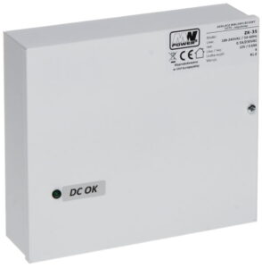 DELTA: Zasilacz do CCTV 4 x 12V/0.8A, Wymiary: 190 x 215 x 60mm (wys. x szer. x gł.)